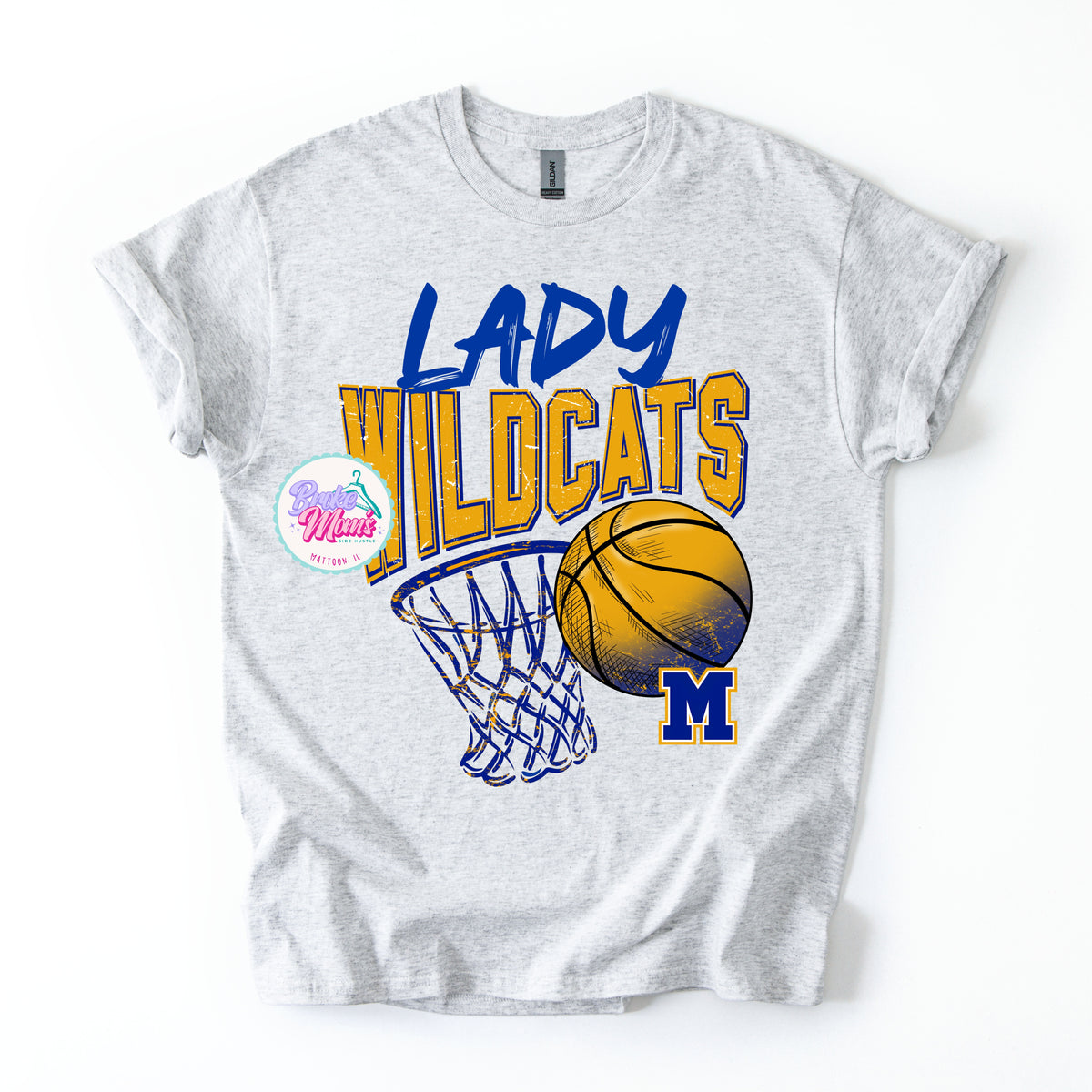 Lady Wildcats Classic Basketball Tee/Sweatshirt