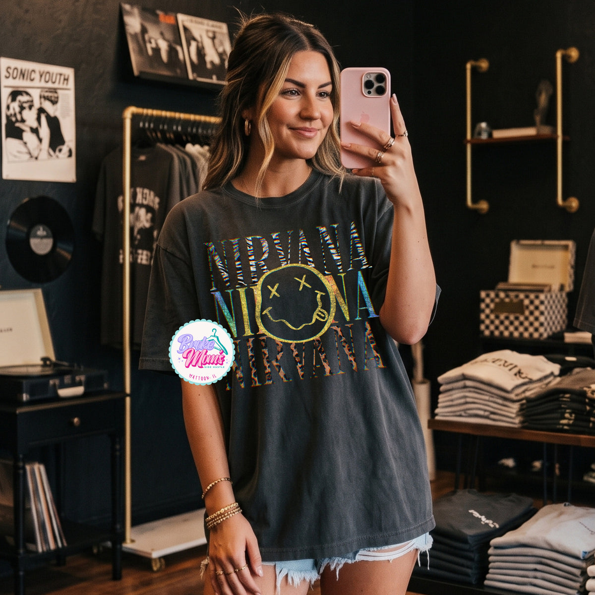 Vana Retro Oversized Band Tee