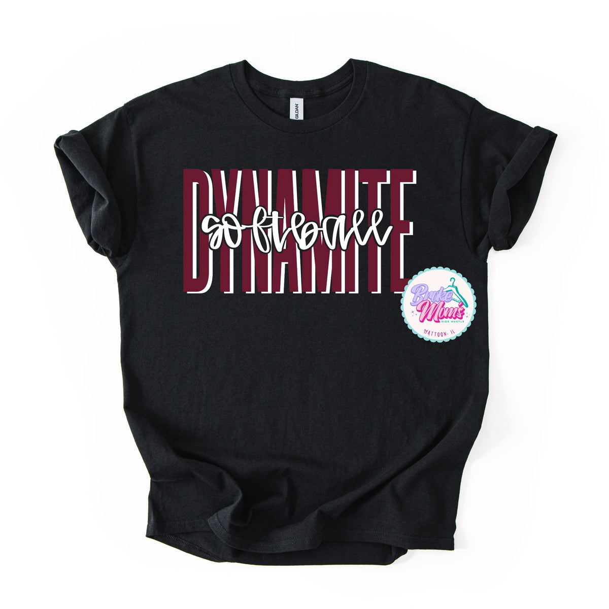 Dynamite Script Overlay Tee/Sweatshirt