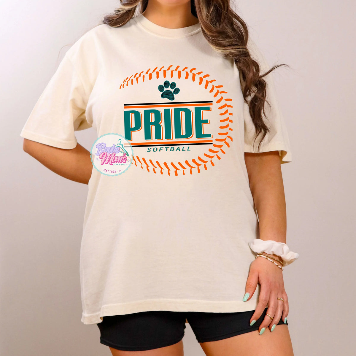 Pride Softball Side Seam Logo Tee