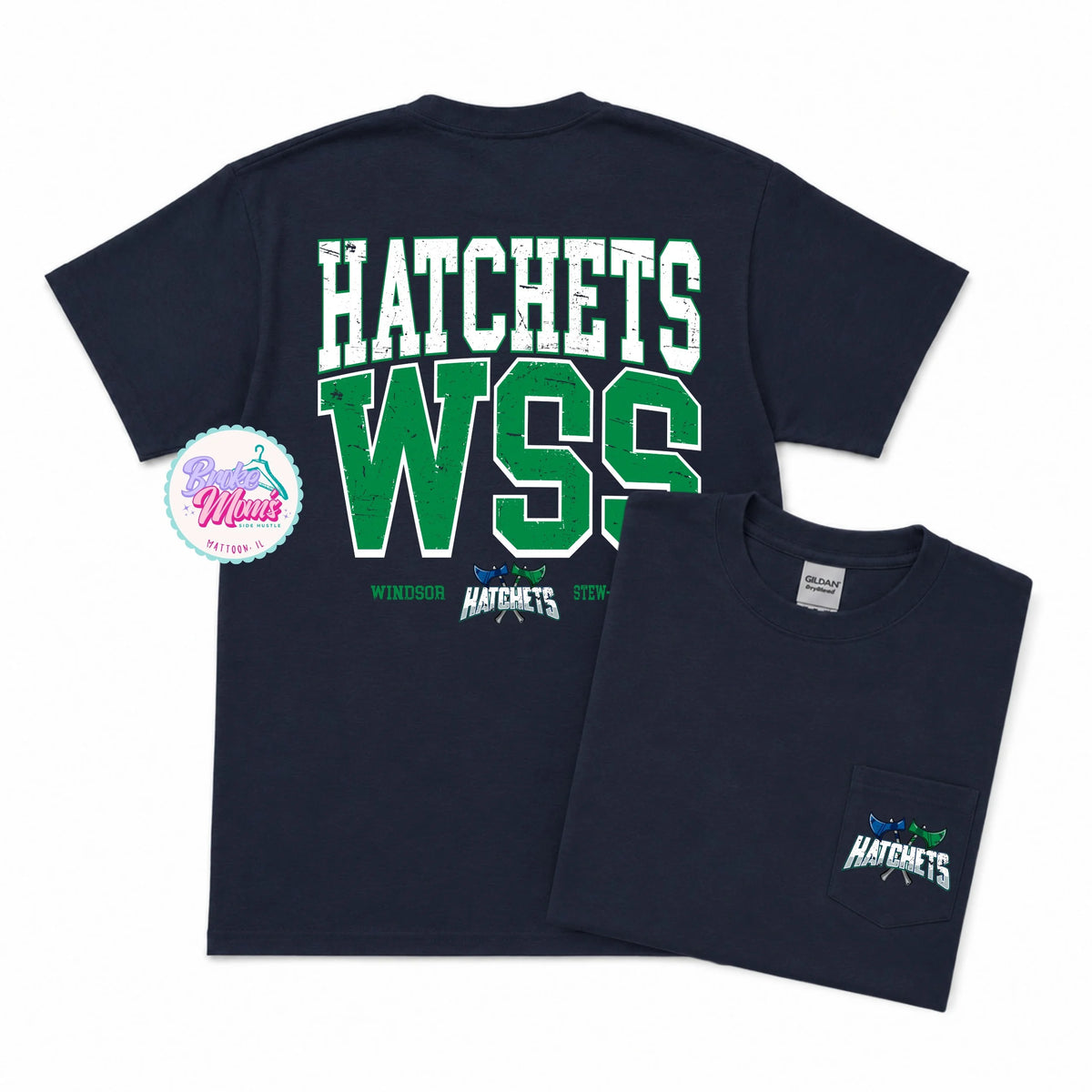 Home Team Pocket Tee | WSS Hatchets