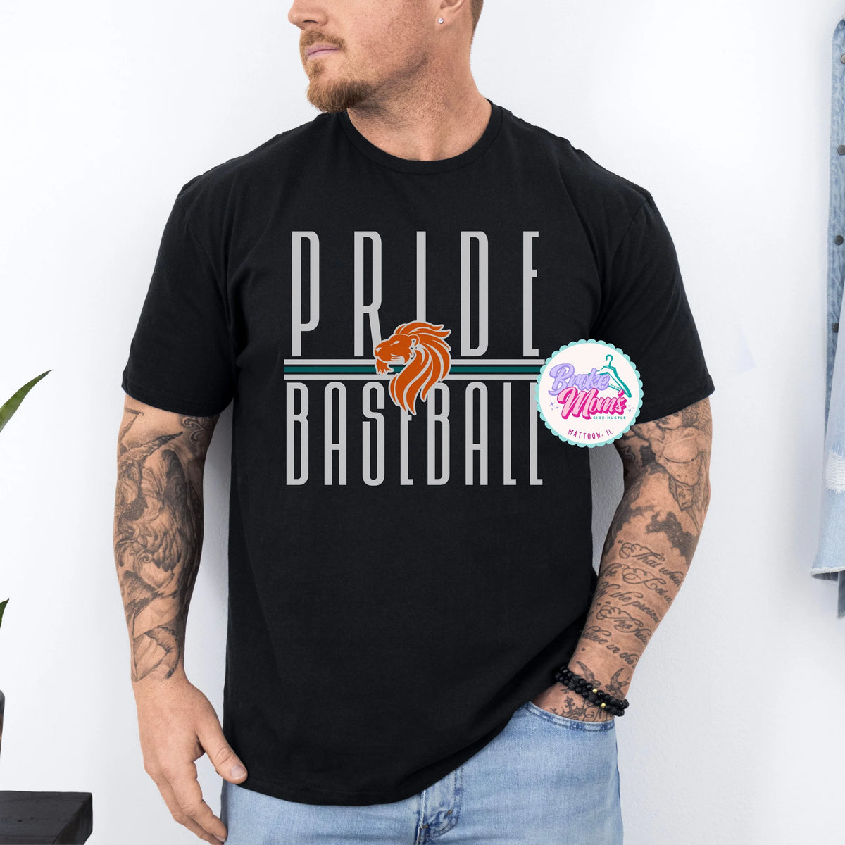 Pride Baseball Long Letters Logo Men's Tee/Sweatshirt