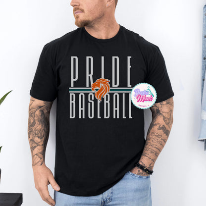 Pride Baseball Long Letters Logo Men's Tee/Sweatshirt