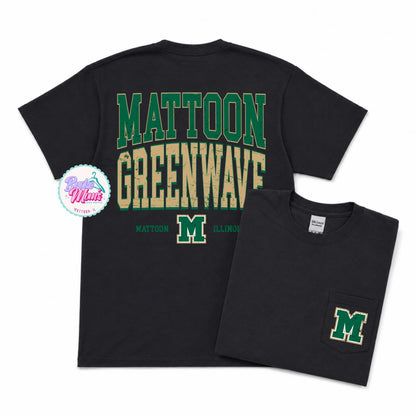 Home Team Pocket Tee | Mattoon Greenwave
