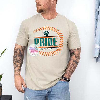 Men's Pride Softball Side Seam Logo Tee