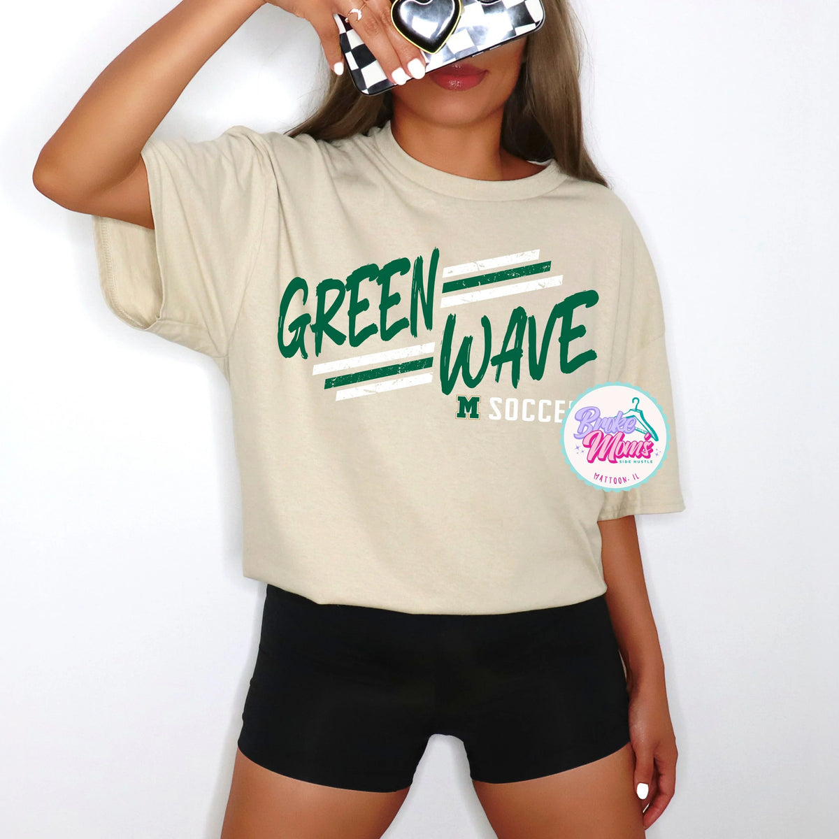 Greenwave Streak Soccer Tee/Sweatshirt