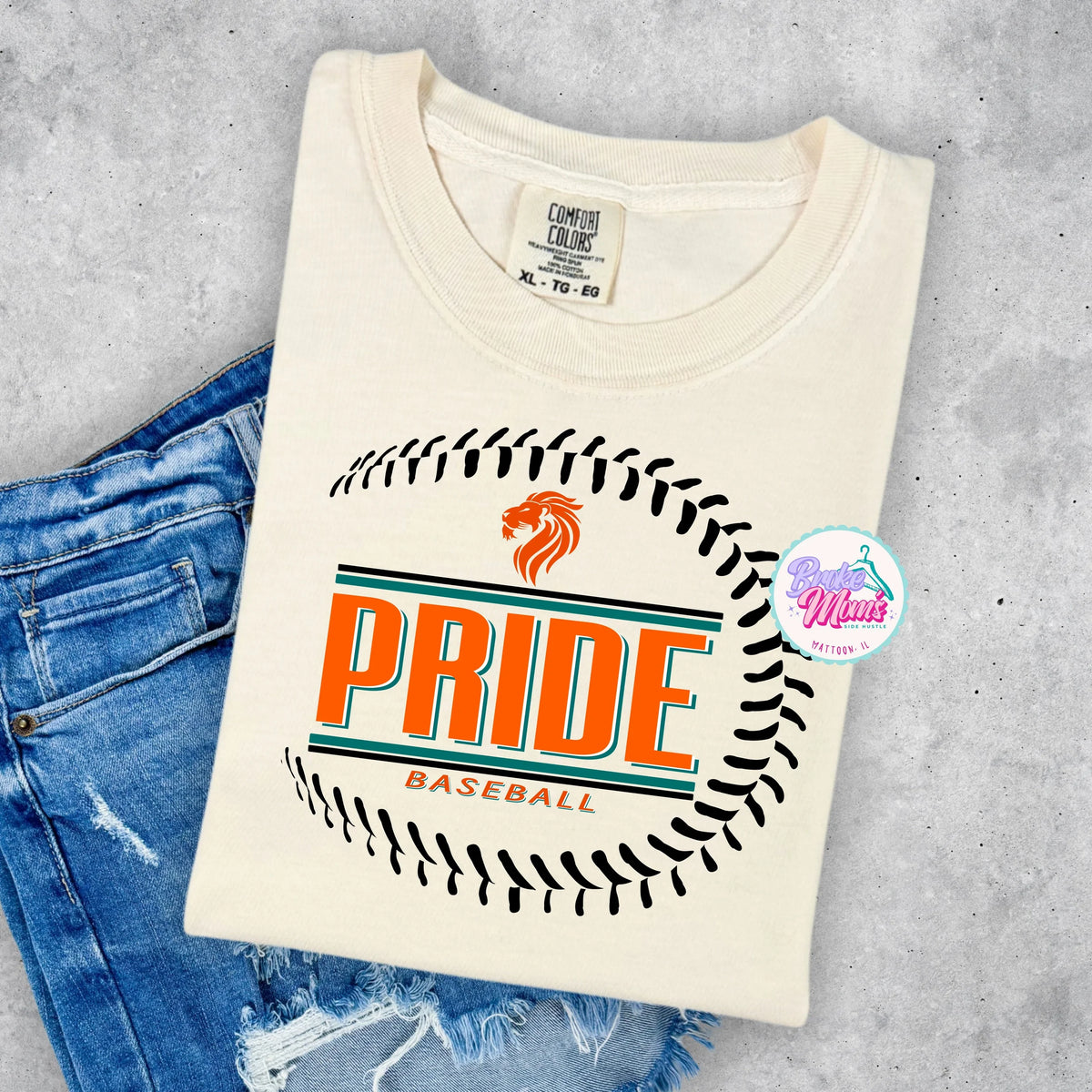 Pride Baseball Side Seam Logo Tee