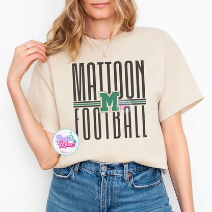 Mattoon Football Long Letters Tee/Sweatshirt