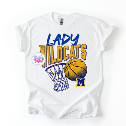 Lady Wildcats Classic Basketball Tee/Sweatshirt