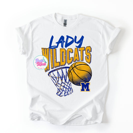 Lady Wildcats Classic Basketball Tee/Sweatshirt