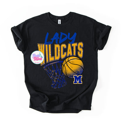 Lady Wildcats Classic Basketball Tee/Sweatshirt