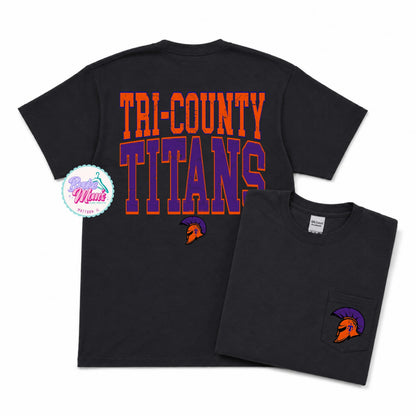 Home Team Pocket Tee | Tri-County Titans