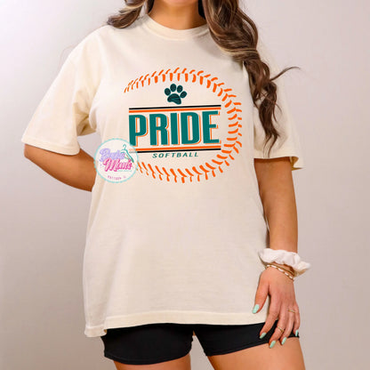 Pride Softball Side Seam Logo Tee