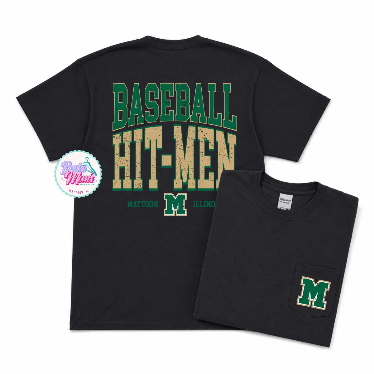 Home Team Pocket Tee | Mattoon Hit-Men