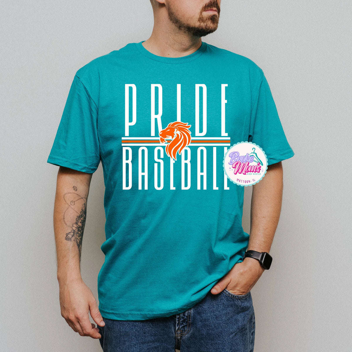 Pride Baseball Long Letters Logo Men's Tee/Sweatshirt
