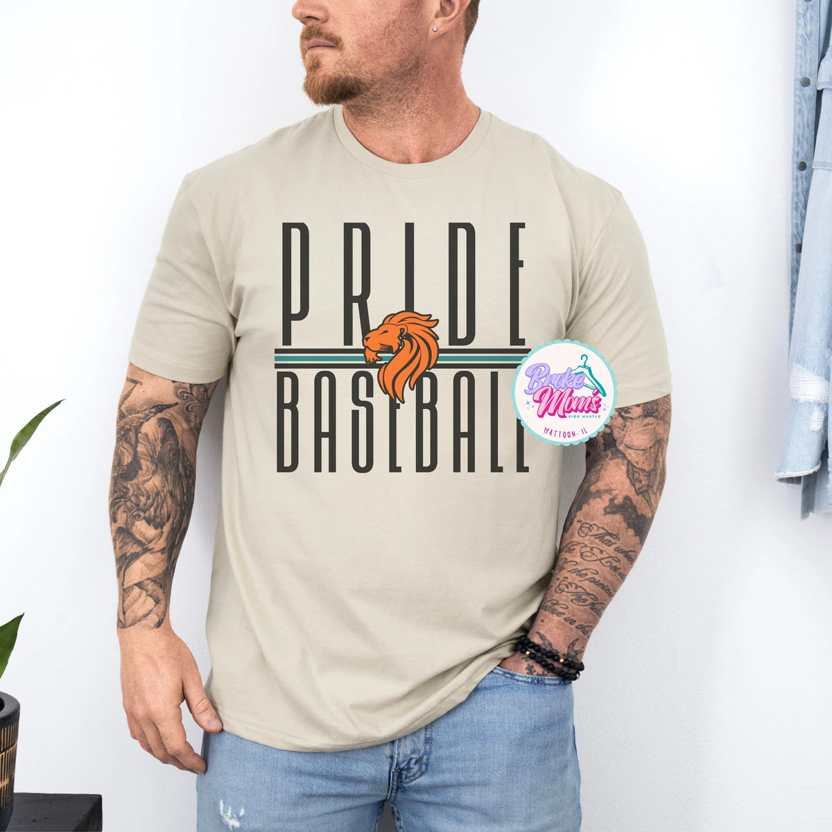 Pride Baseball Long Letters Logo Men's Tee/Sweatshirt