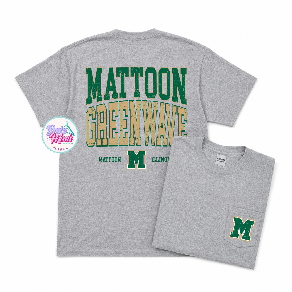 Home Team Pocket Tee | Mattoon Greenwave