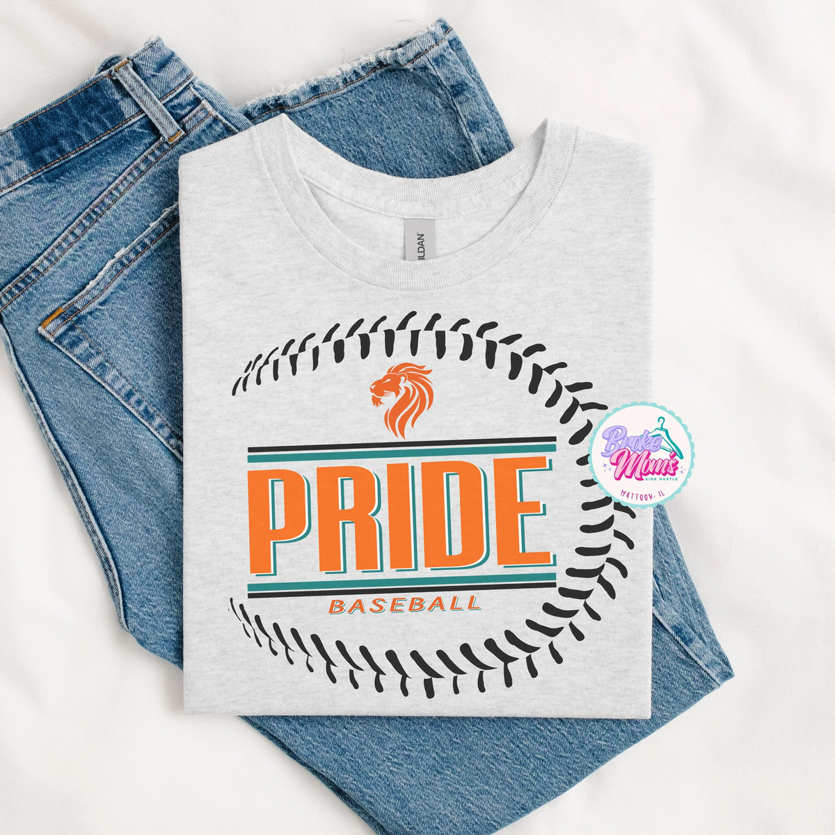 Pride Baseball Side Seam Logo Tee