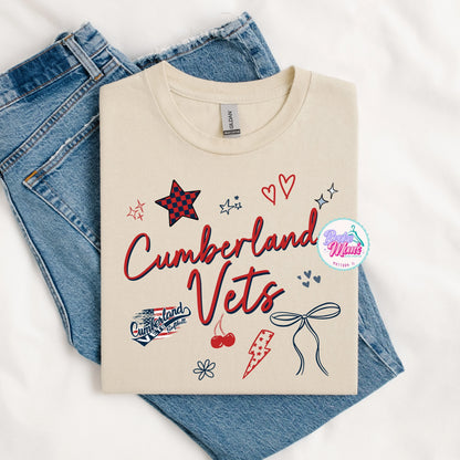 Cumberland Vets So Many Doodles Tee