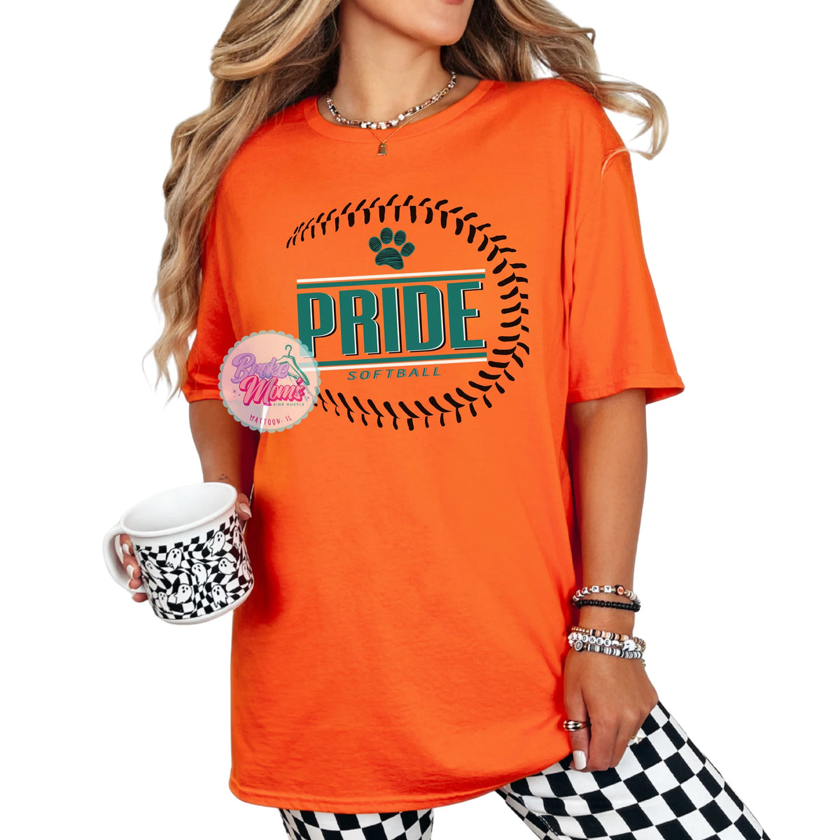 Pride Softball Side Seam Logo Tee