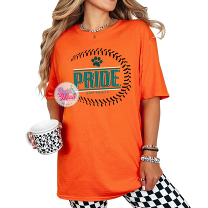 Pride Softball Side Seam Logo Tee
