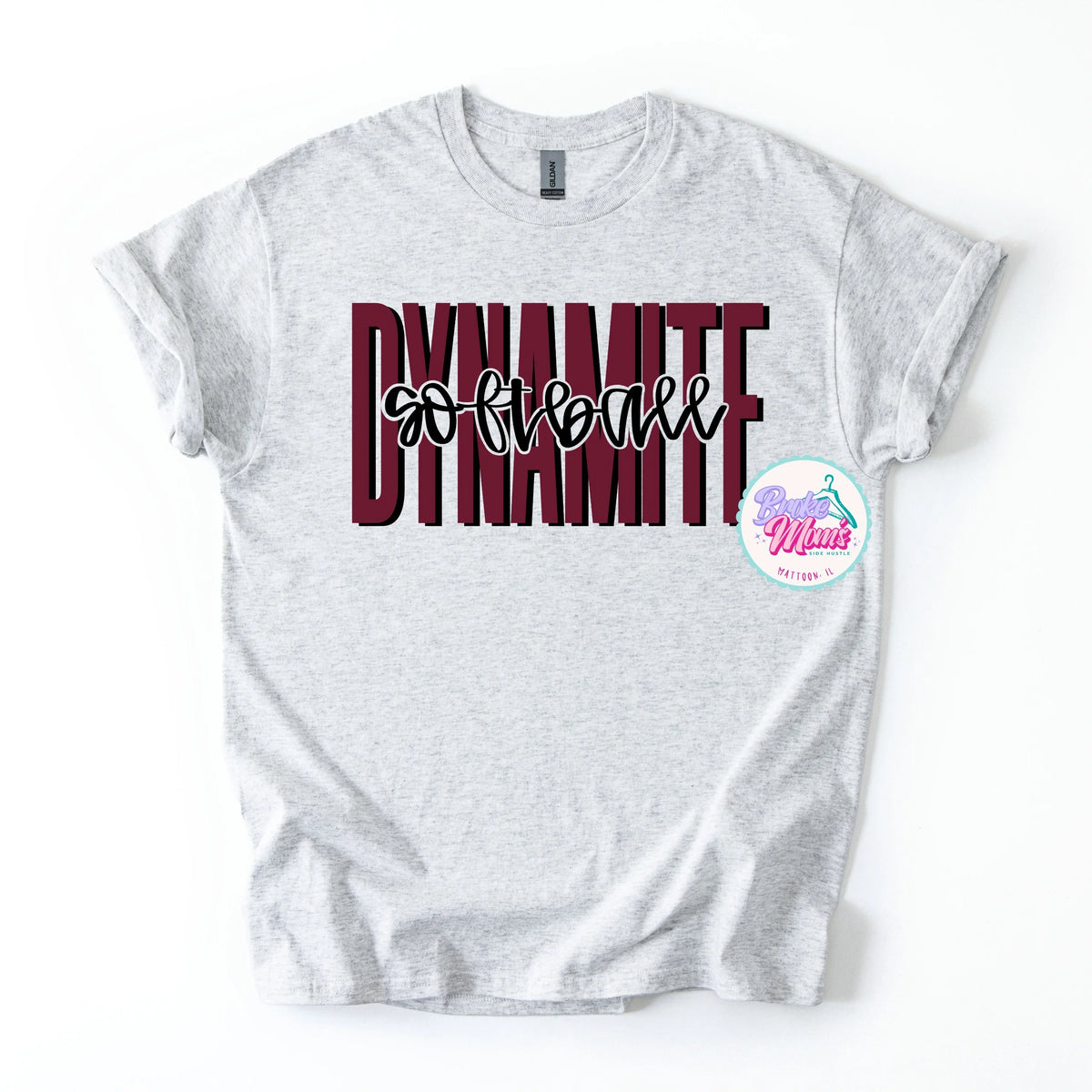 Dynamite Script Overlay Tee/Sweatshirt