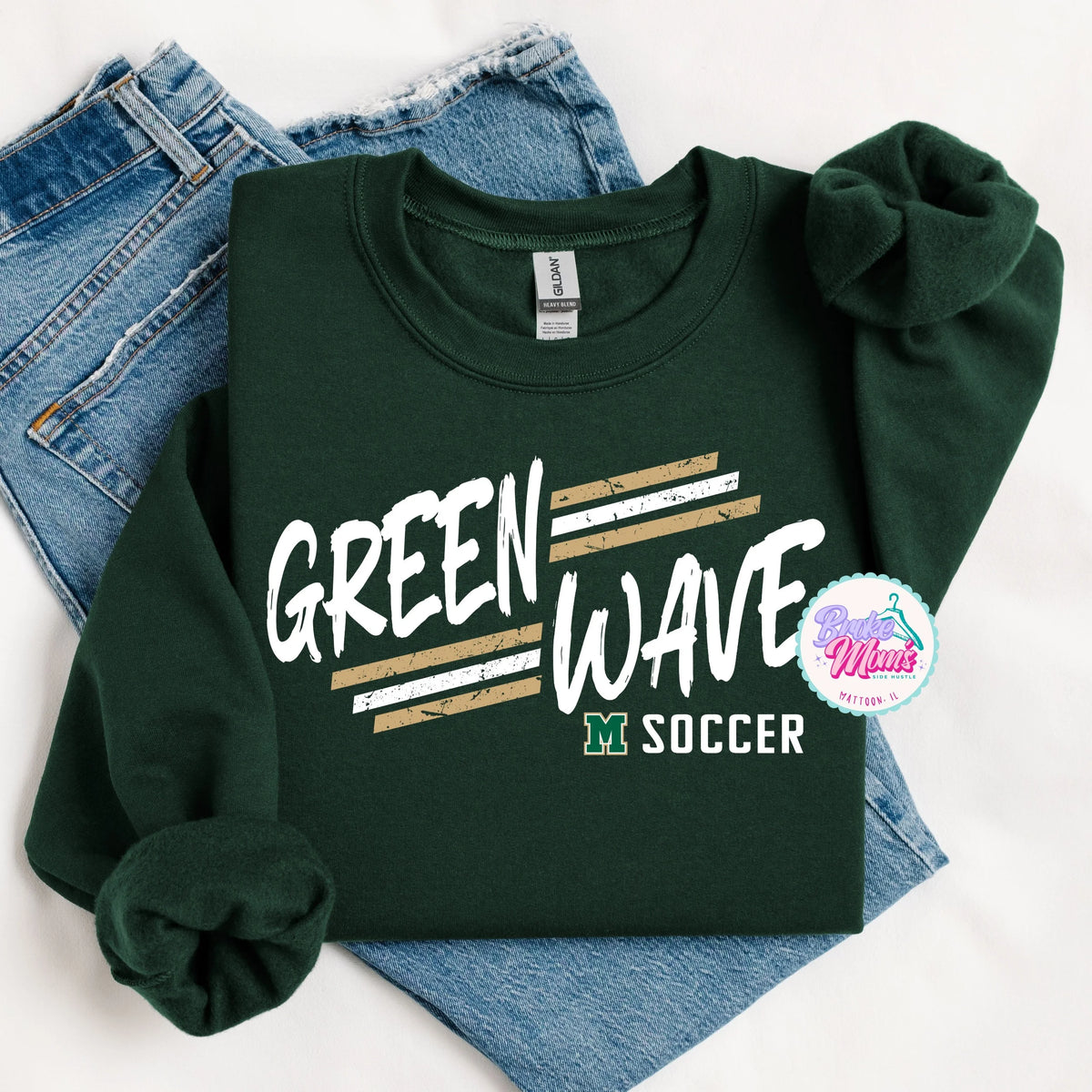 Greenwave Streak Soccer Tee/Sweatshirt