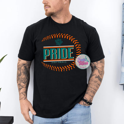 Men's Pride Softball Side Seam Logo Tee