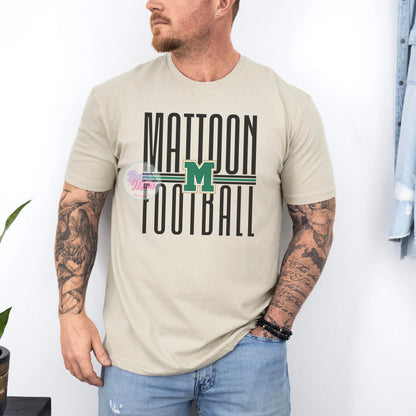Men's Mattoon Football Long Letters Tee/Sweatshirt