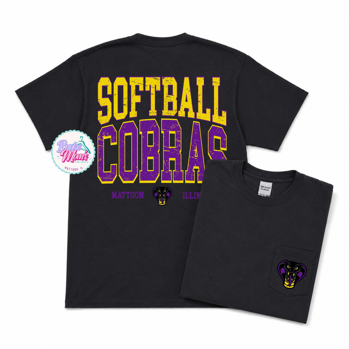 Home Team Pocket Tee | Cobras Softball