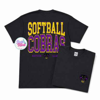 Home Team Pocket Tee | Cobras Softball