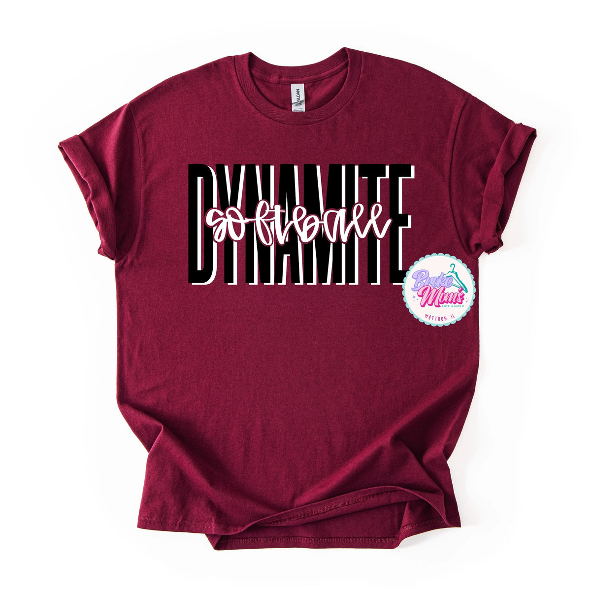 Dynamite Script Overlay Tee/Sweatshirt