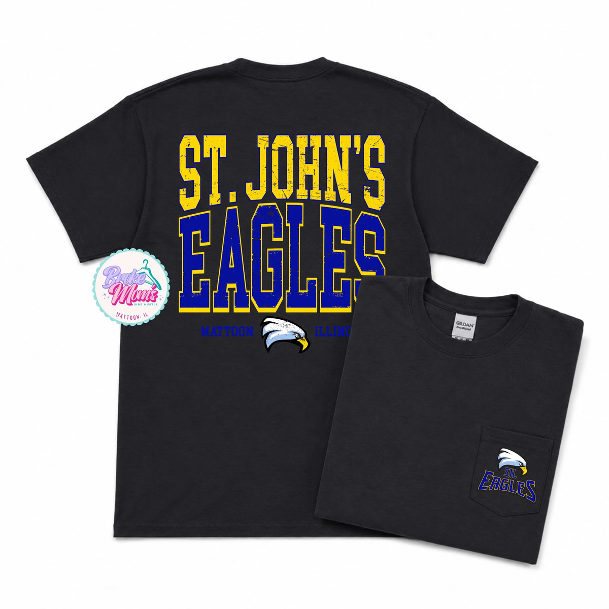 Home Team Pocket Tee | STJ Eagles