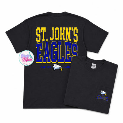 Home Team Pocket Tee | STJ Eagles