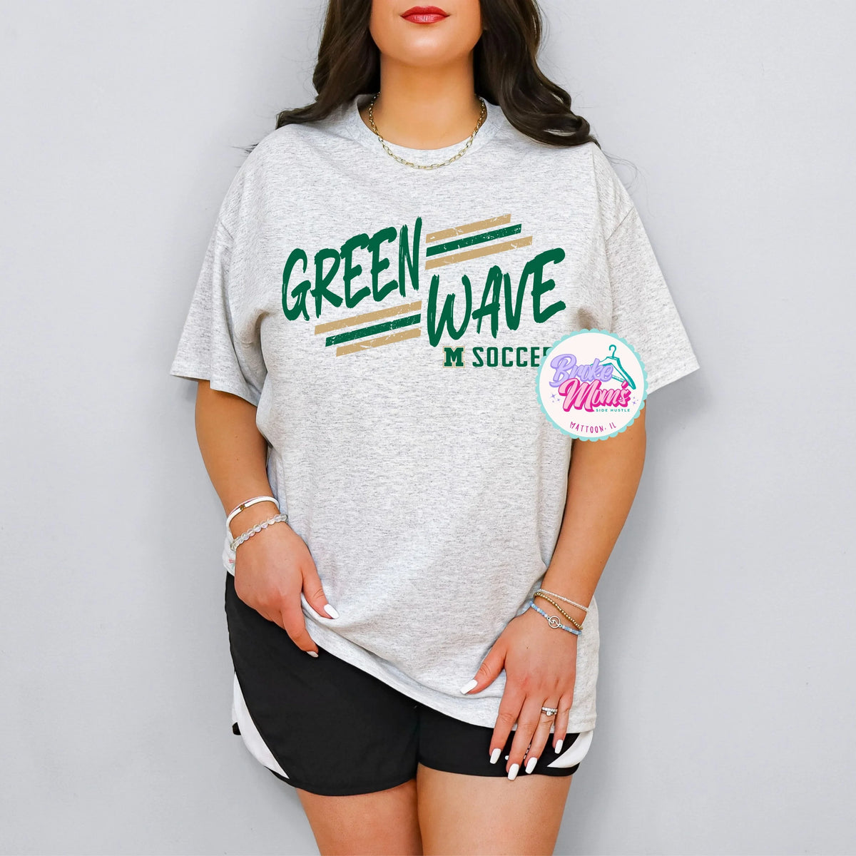 Greenwave Streak Soccer Tee/Sweatshirt