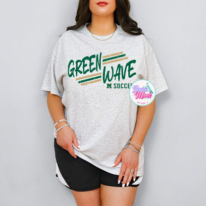 Greenwave Streak Soccer Tee/Sweatshirt