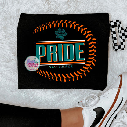 Pride Softball Side Seam Logo Tee