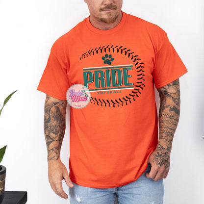 Men's Pride Softball Side Seam Logo Tee
