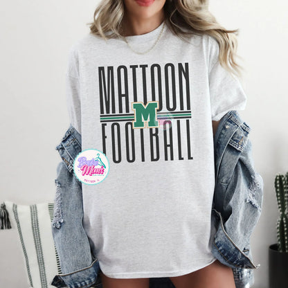 Mattoon Football Long Letters Tee/Sweatshirt
