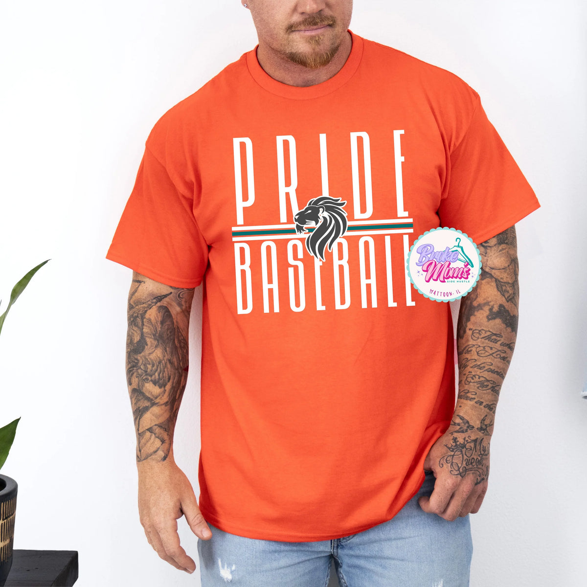 Pride Baseball Long Letters Logo Men's Tee/Sweatshirt