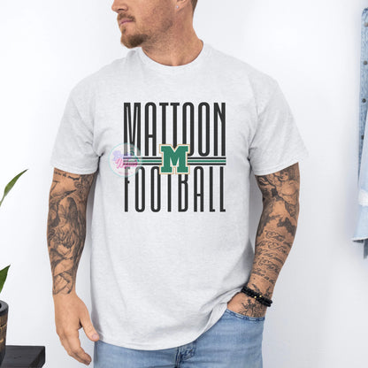 Men's Mattoon Football Long Letters Tee/Sweatshirt