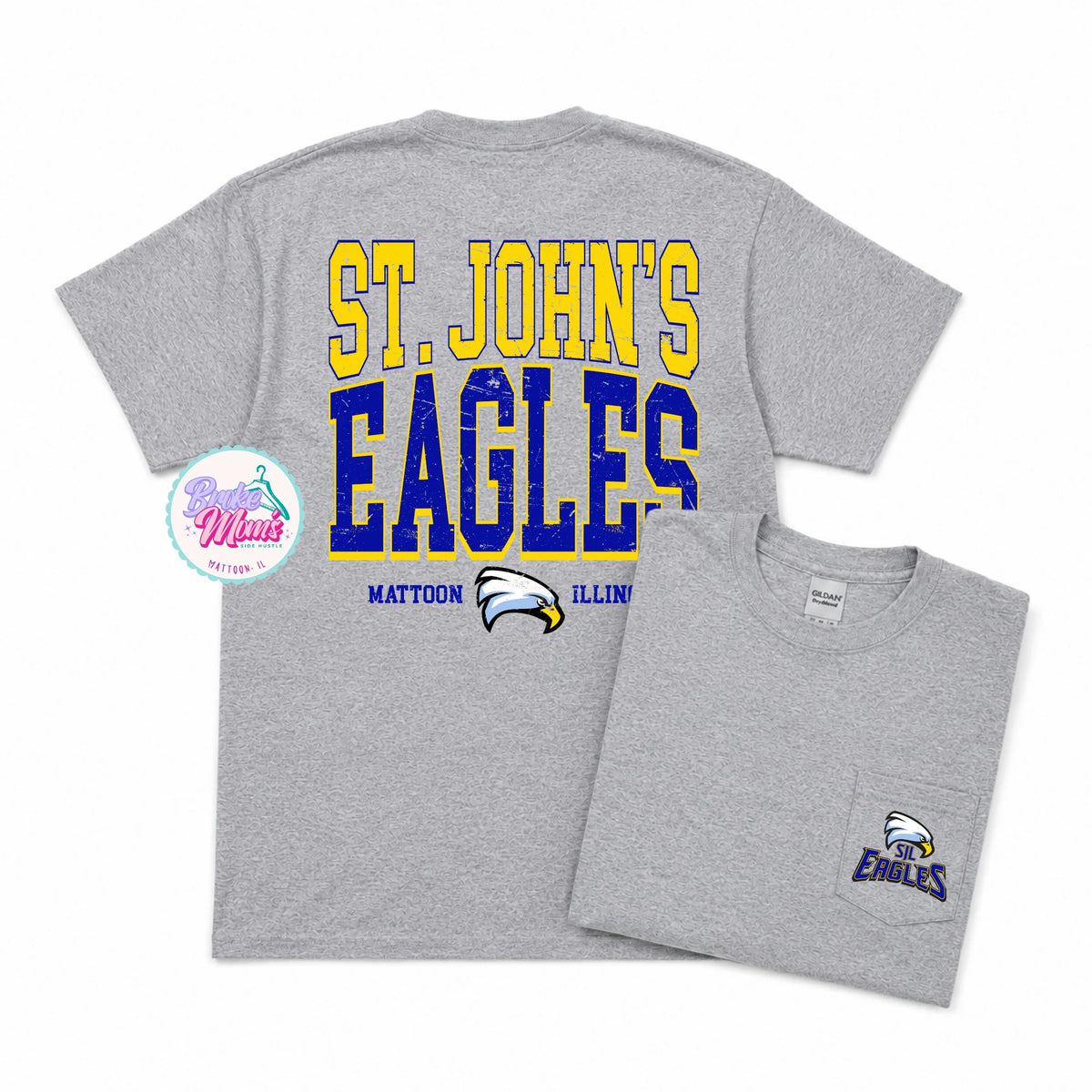 Home Team Pocket Tee | STJ Eagles