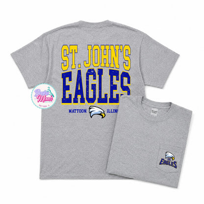Home Team Pocket Tee | STJ Eagles