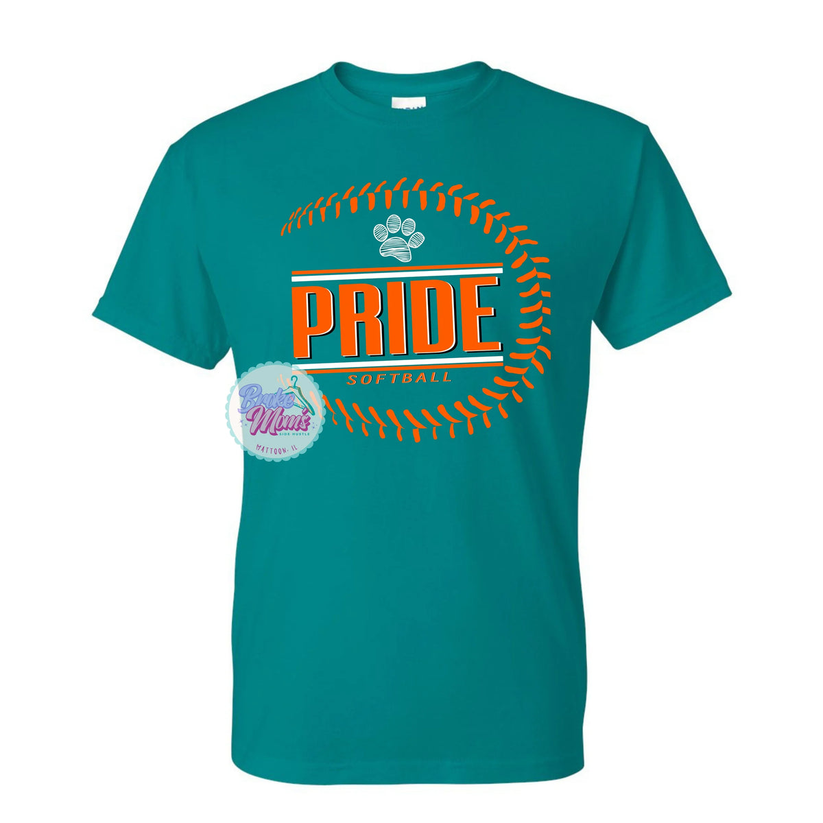 Men's Pride Softball Side Seam Logo Tee