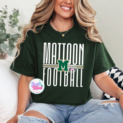 Mattoon Football Long Letters Tee/Sweatshirt